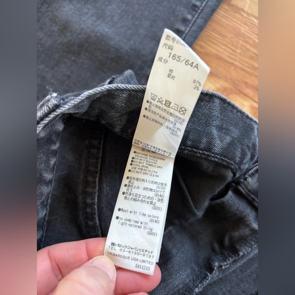 MOUSSY VINTAGE Glendele Skinny Jeans | Washed Black | Size 27 | Made in Japan